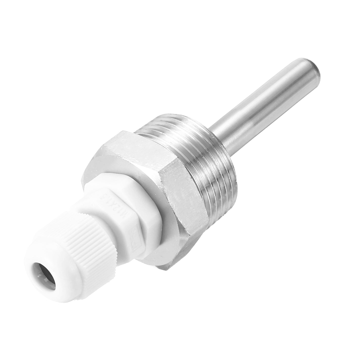 uxcell Uxcell 8mm Dia G3/4 Thermowell Weldless Stainless Steel 304 50mm White