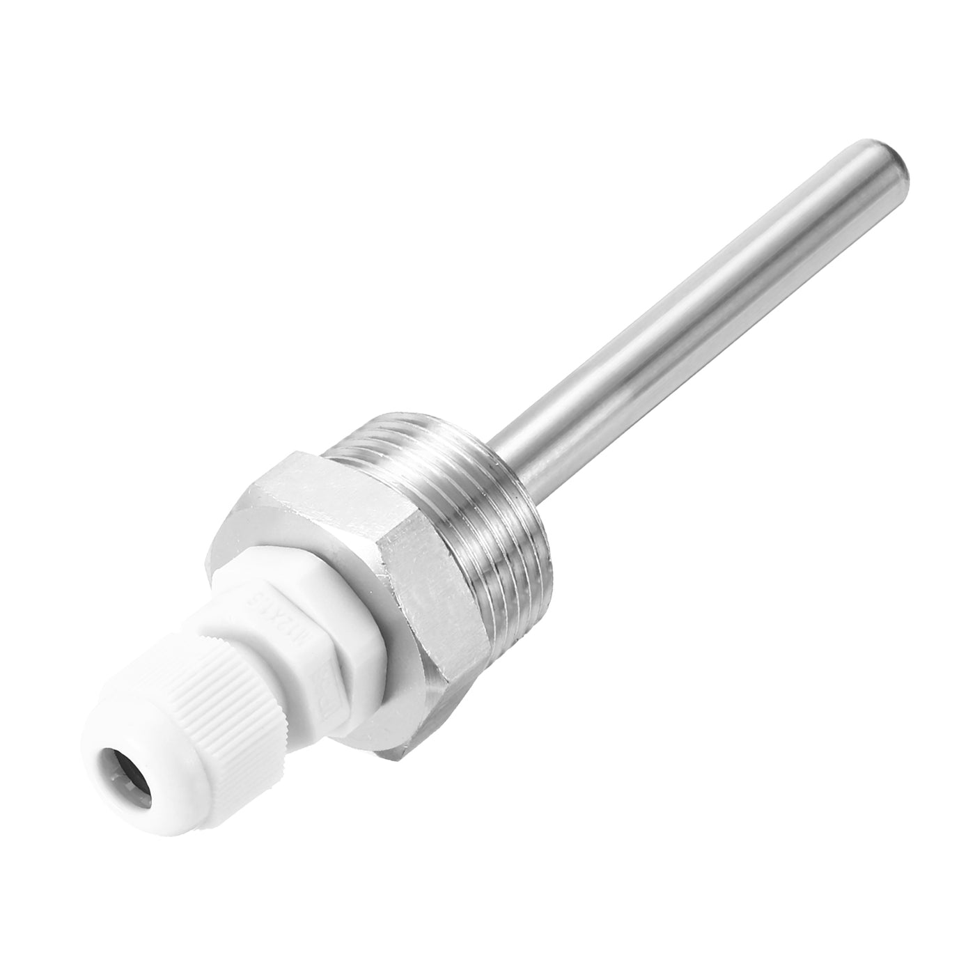 uxcell Uxcell 8mm Dia G3/4 Thermowell Weldless Stainless Steel 304 100mm White