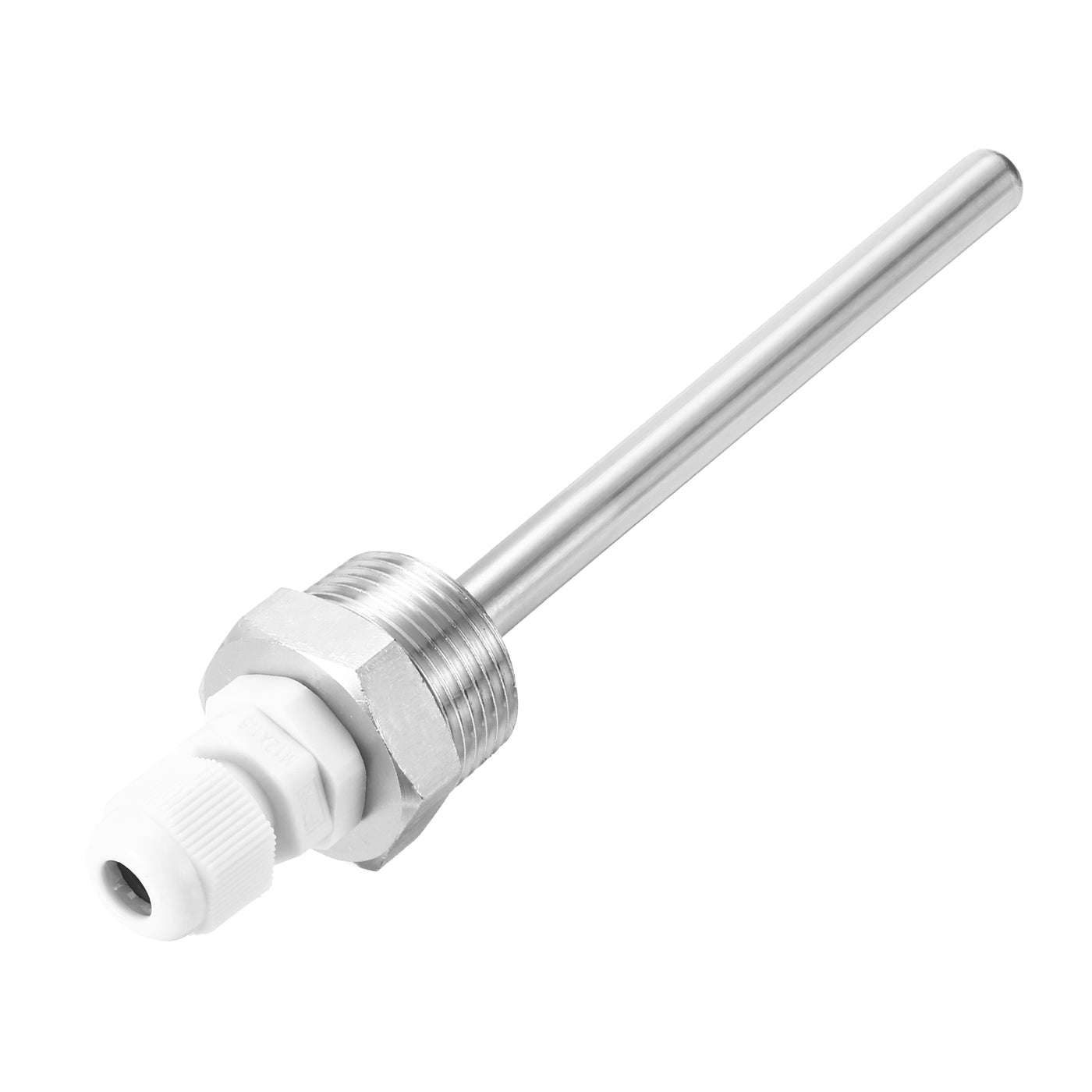 uxcell Uxcell 8mm Dia G3/4 Thermowell Weldless Stainless Steel 304 150mm White