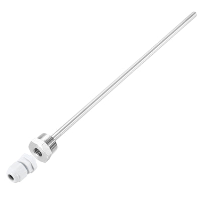 Harfington Uxcell 8mm Dia G3/4 Thermowell Weldless Stainless Steel 304 300mm White