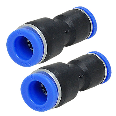 uxcell Uxcell 10mm to 8mm Pneumatic Tube Adapter Connector Push Fittings 2pcs