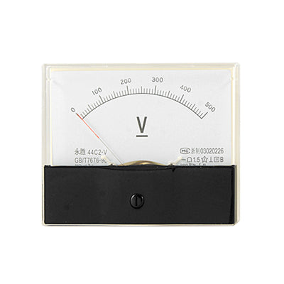 Harfington Uxcell Klasse 1.5 Genauigkeit 0-500V DC Spannung analoges Panelmeter Analog-Voltmeter