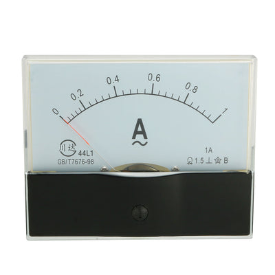 Harfington Uxcell 44L1-A AC 1A Rectangle Panel Analogue Current Meter Ammeter