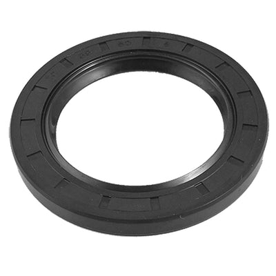 uxcell Uxcell Rubber Shaft TC Double Lip Oil Seal 2.16" x 3.14" x 0.31" 55mm x 80mm x 8mm