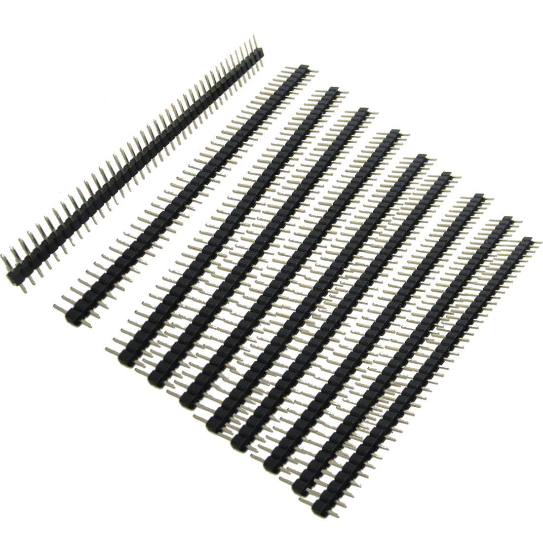 uxcell Uxcell 10 Pcs 1x40 Pin 2.0mm Pitch Single Row PCB Pin Headers