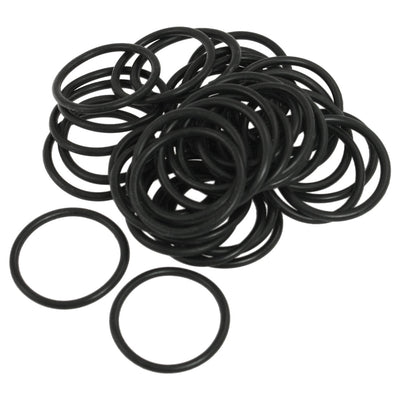 Harfington Uxcell 50 Pcs Black Nitrile Rubber O Ring Sealing Gaskets 30mm x 2.5mm