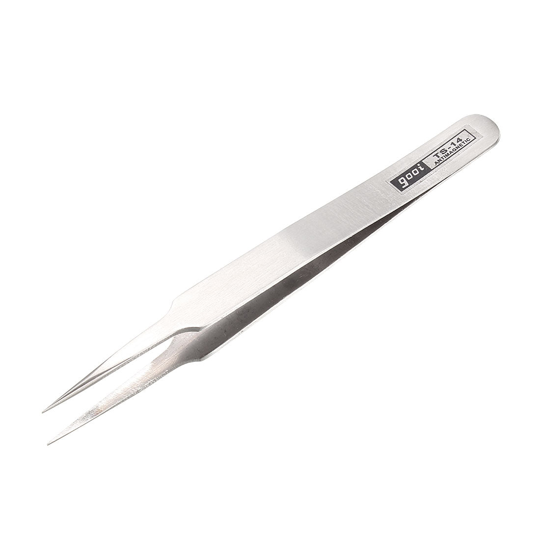 uxcell Uxcell Micro Pointy Tip Polished Stainless Steel Straight Tweezers 11cm