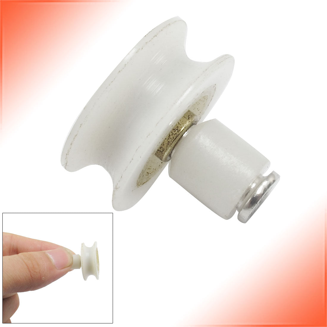 uxcell Uxcell Closet Accessory Plastic Wardrobe Door Pulley Roller