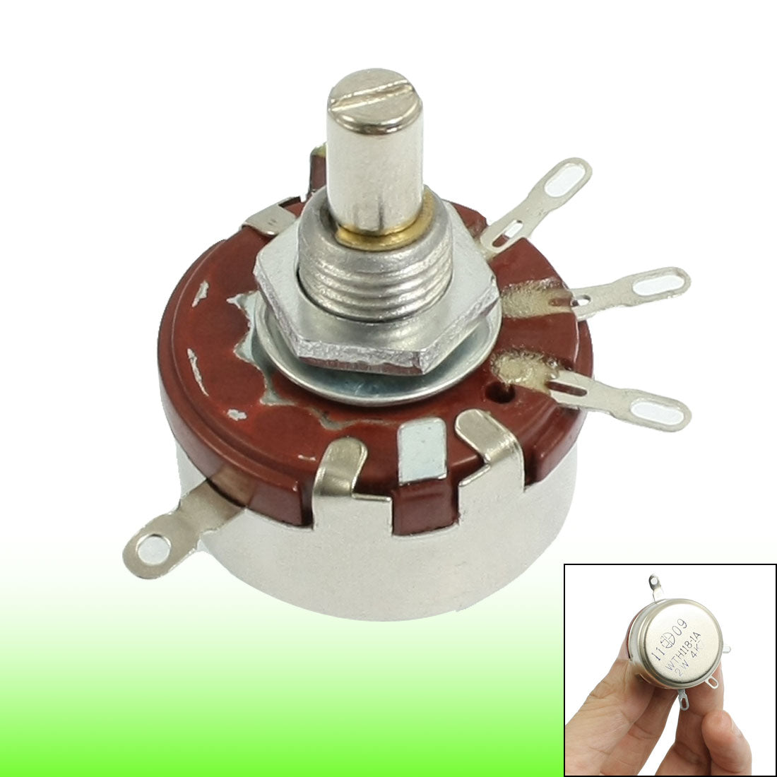 uxcell Uxcell 2W 4.7K ohm 3 Terminals Single Linear Taper Rotary Potentiometer