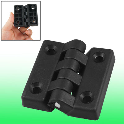 uxcell Uxcell 65mm x 64mm Cabinet Door Plastic Ball Bearing Hinge Black