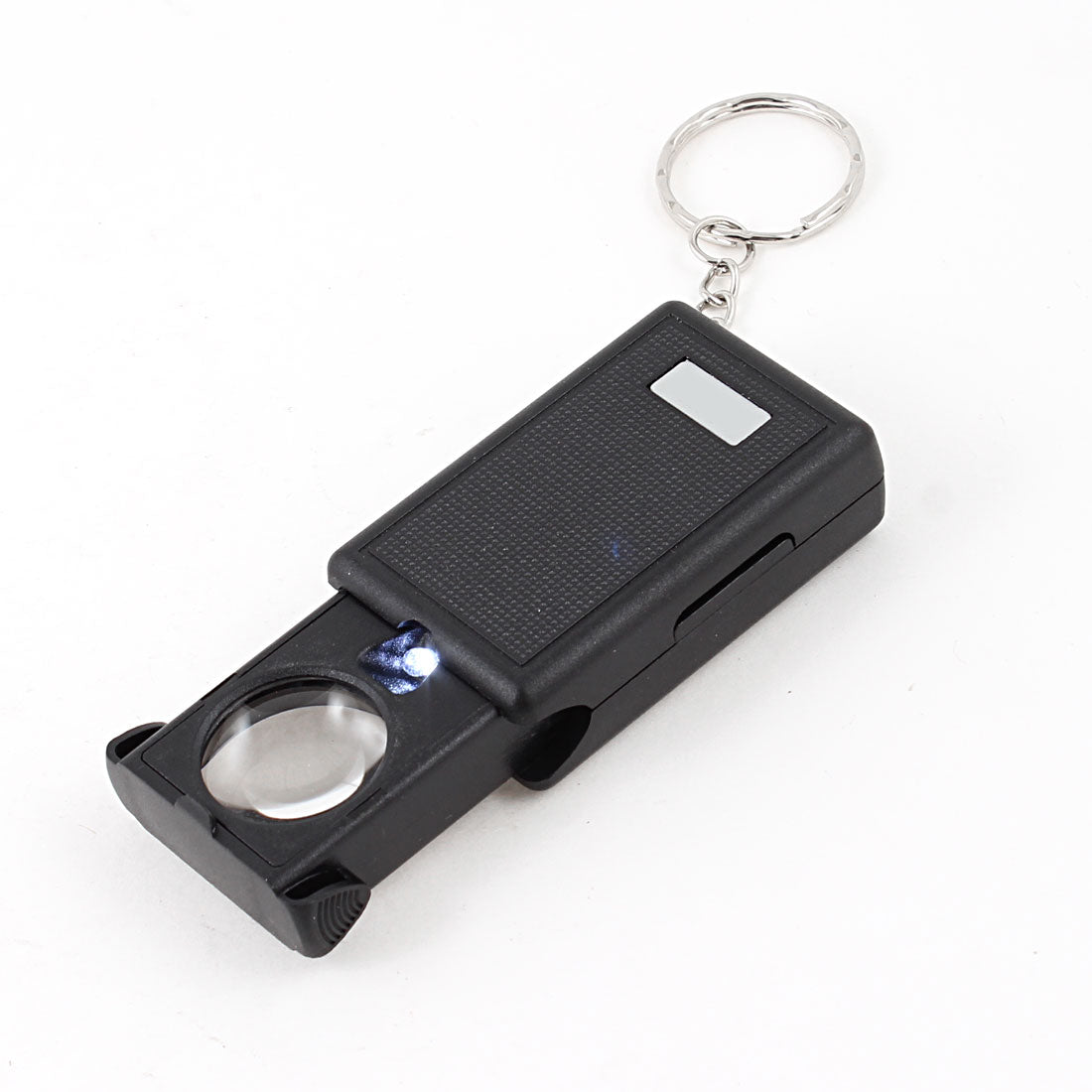 uxcell Uxcell White LED Light Pull Type Loupe Magnifier w Keyring