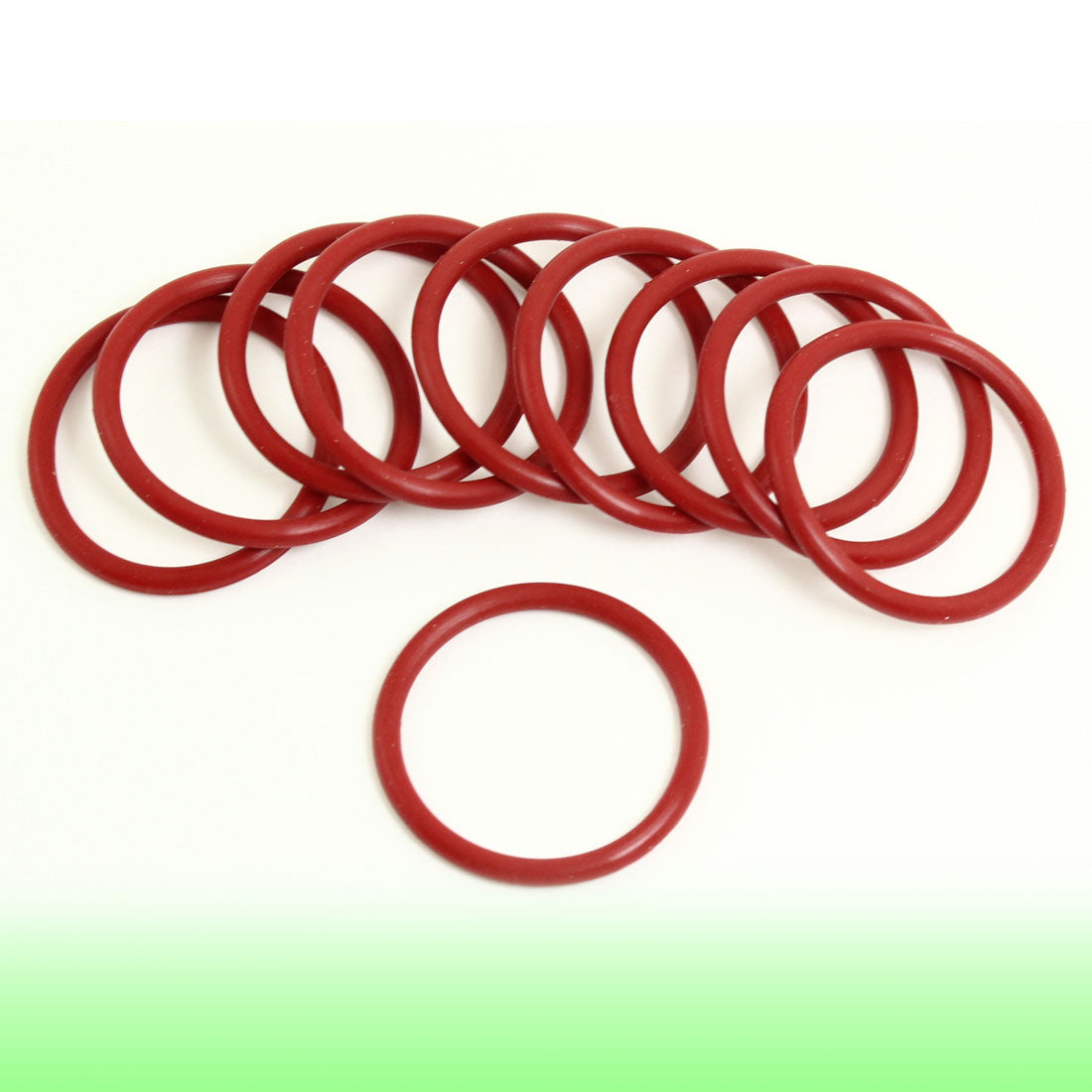 uxcell Uxcell 10 Pcs 35mm Outside Dia 3mm Thick Filter Rubber O Ring Seal Washers Red