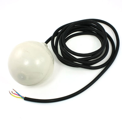 Harfington Uxcell Liquid Water Level Sensor White Plastic Float Ball w 3 Meters Cable