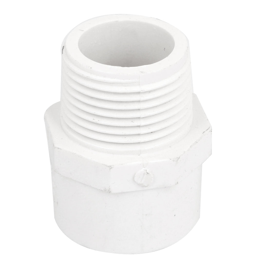 uxcell Uxcell 32-mm Außengewinde, gerader PVC-Wasserschlauch, Kupplung, Weiß