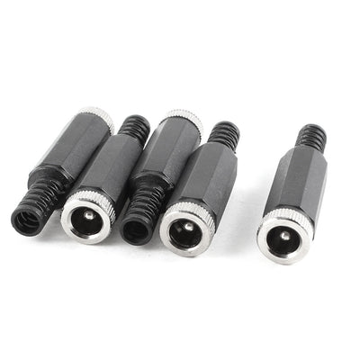 Harfington Uxcell 5 Pcs 2.5mm x 5.5mm Female DC Power Socket Jack Connector Adapter