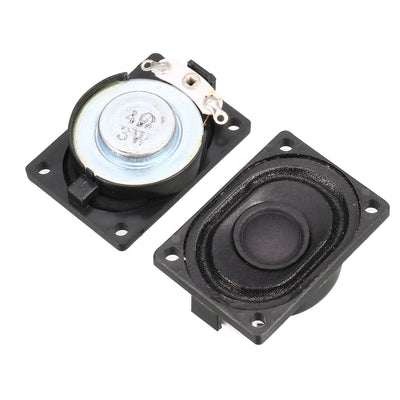 uxcell Uxcell 2 Pcs 40mm x 28mm Magnetic Speaker Notebook Displayer LCD Ad Player Audio Amplifier 3W 4 Ohm Replacement