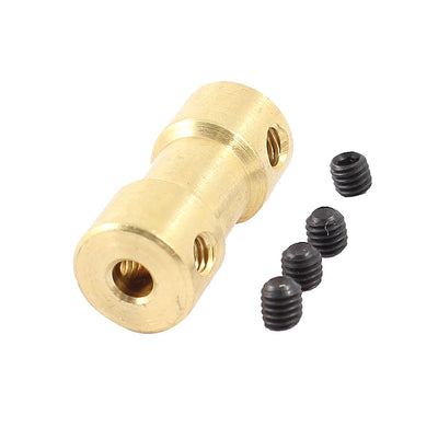 uxcell Uxcell RC Aircraft Helicopter 2mm to 3mm Brass Joint Motor Shaft Coupling Coupler Connector