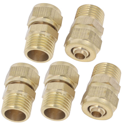 Harfington Uxcell 5 Pcs 8mm OD 5mm Inner Dia Hose Pneumatic Air Quick Coupler Socket Connector