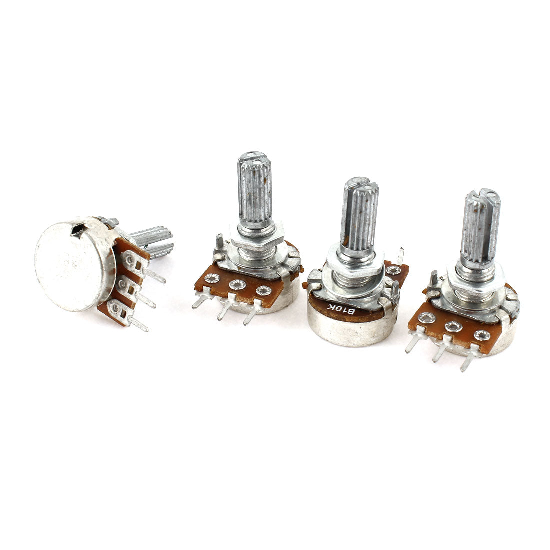 uxcell Uxcell 4Stück Einzel Linear 20mm Wellensteuerung Volume Potentiometer 10K Ohm WH148