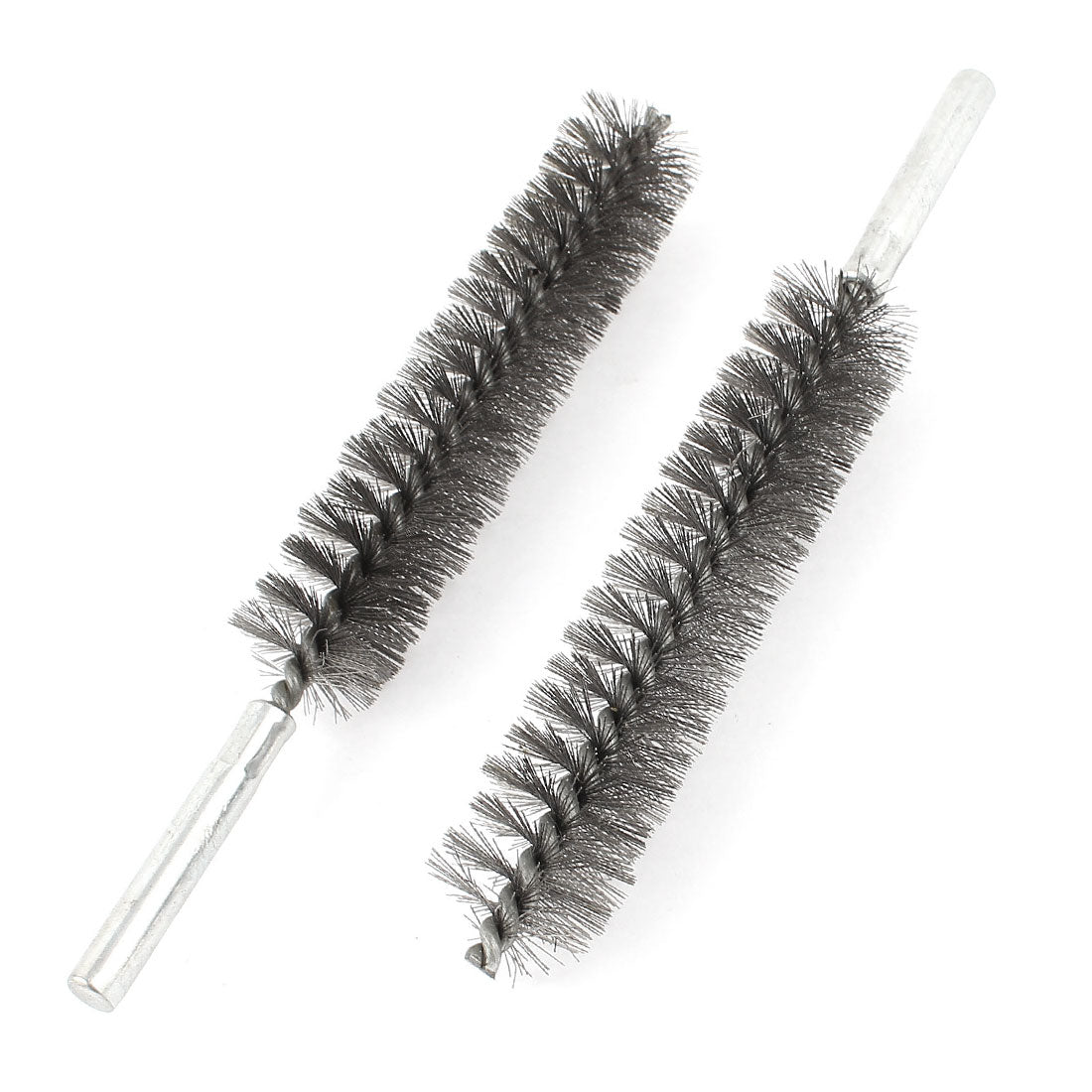 uxcell Uxcell 18cm Length 25mm Diameter Stainless Steel Wire Tube Cleaning Brush 2 Pcs