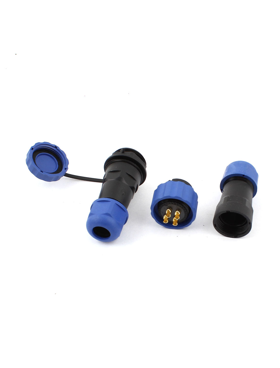 uxcell Uxcell 1Pair Waterproof Aviation Cable Connector + Socket SD20-4 4 Pin IP68