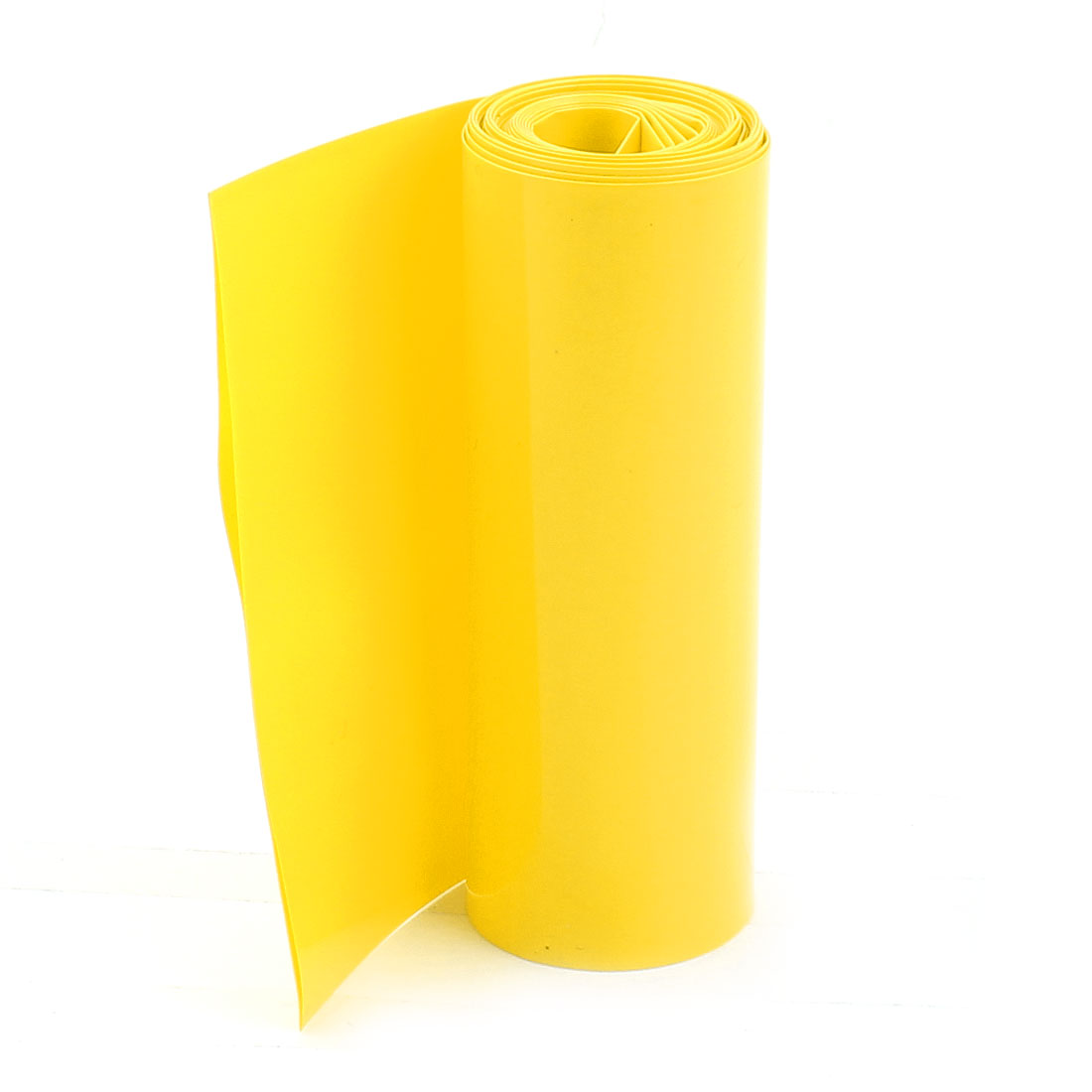 uxcell Uxcell 85mm Width PVC Heat Shrink Tubing Tube Yellow 2Meters for Batteries Pack