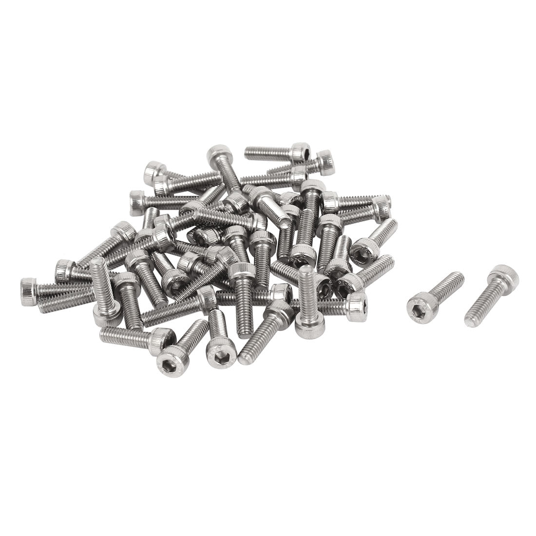 uxcell Uxcell M4x14mm 0.7mm Pitch Stainless Steel Bolts Socket Cap Head Hex Key Screws 50pcs