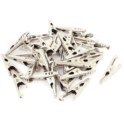 Harfington Uxcell 35 Pcs Non Insulated Test Alligator Clip Electrical Wire Clamp Connector