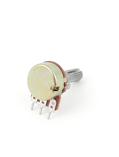 Harfington Uxcell B10K 10K Ohm 3 Terminals Single Linear Rotary Taper Potentiometer