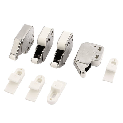 uxcell Uxcell 4 Pcs Press Open Door Catch Tip Touch Push Latch for Cabinet Kitchen