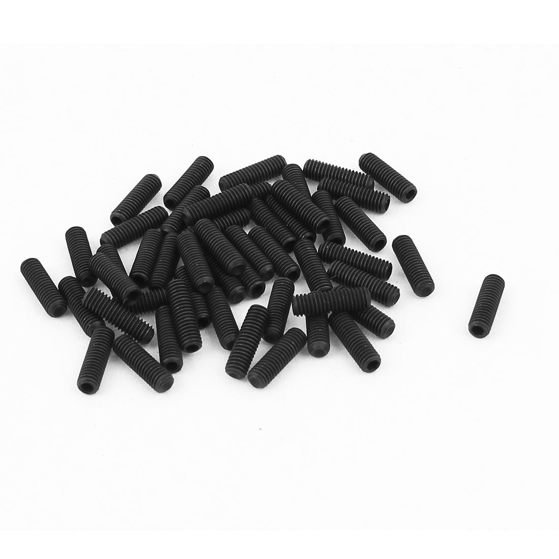 uxcell Uxcell 50pcs M3x10mm 12,9 Legierter Stahl Innensechskant Satz Madenschrauben