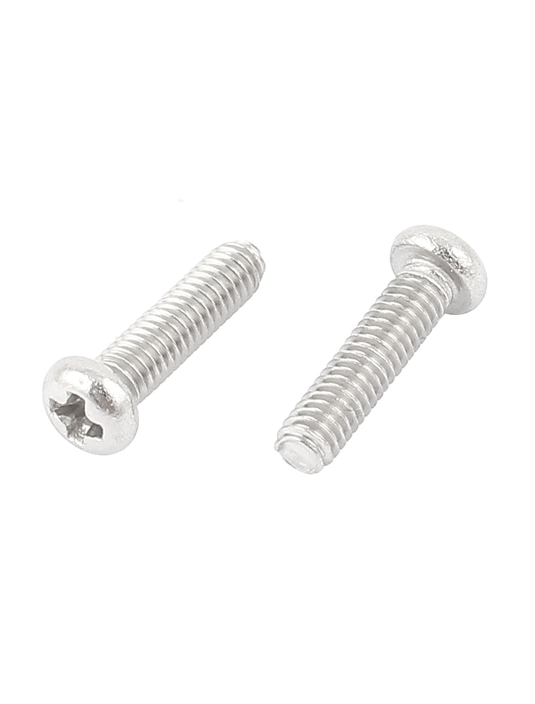uxcell Uxcell M2.5 x 10mm 304 Stainless Steel Phillips Round Head Screws Bolt 4mm Head (Pack of 60)