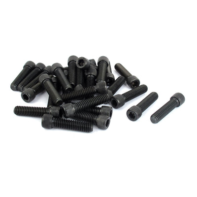 uxcell Uxcell 5/16"-18x1-1/4" 12.9 Alloy Steel Hex Socket Head Cap Screws Bolts Black 40Pcs