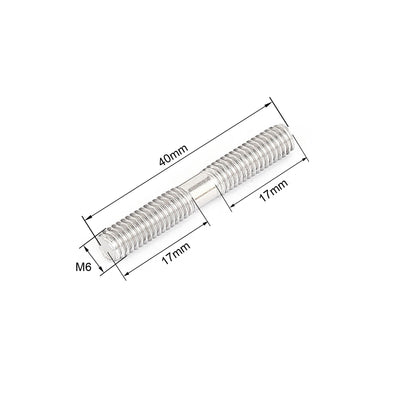 Harfington Uxcell 5stk M6x40mm 304 Edelstahl Doppel Ende Gewindebolzen Schraube Bolzen de