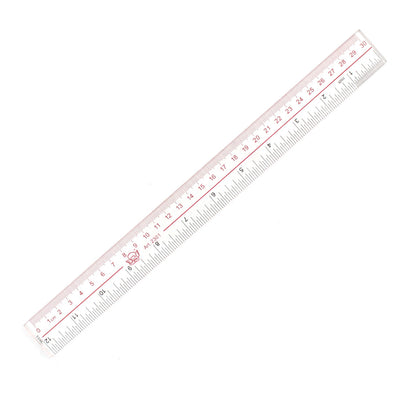 uxcell Uxcell Studying Drawing Straight Ruler Measuring Tool 30cm Range Clear