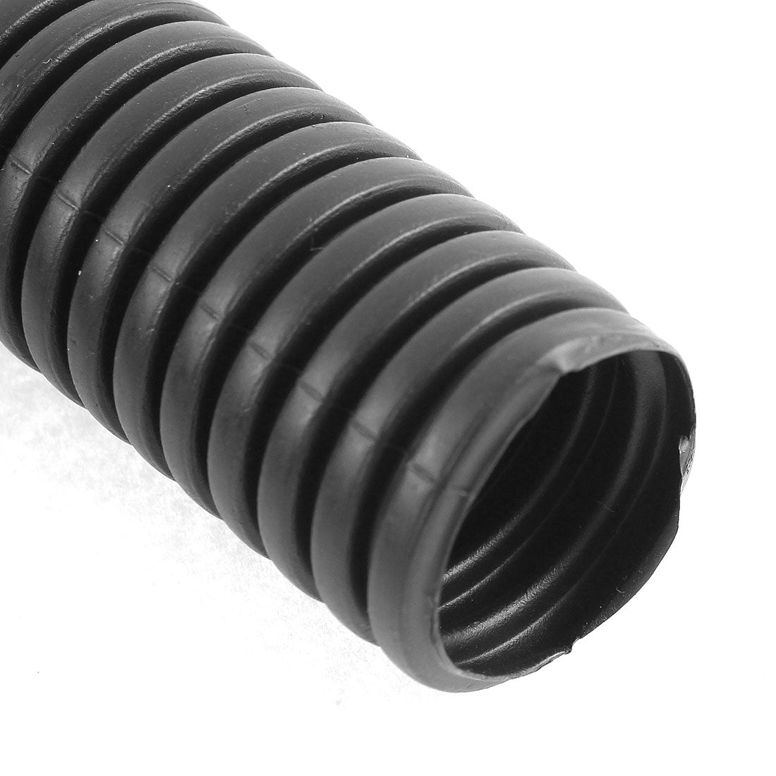 uxcell Uxcell 1.5 M 24 x 28 mm Plastic Corrugated Conduit Tube for Garden,Office Black