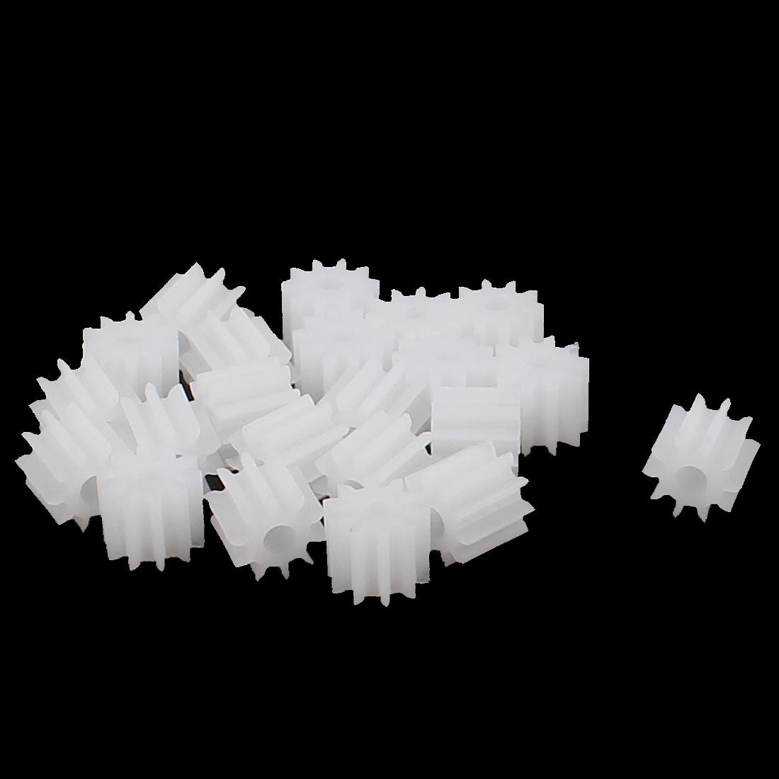 uxcell Uxcell 20 Pcs,5.5mmx2mm 10 Teeth Plastic Thick Motor Spindle Spur Gear for DIY Robbot