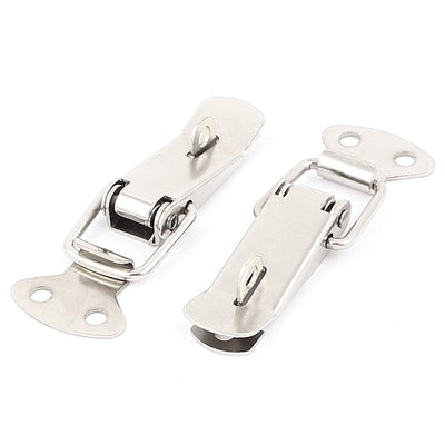 uxcell Uxcell 3" Length Toolbox Boxes Spring Loaded Toggle Latch Catch Hasp 2 Pcs