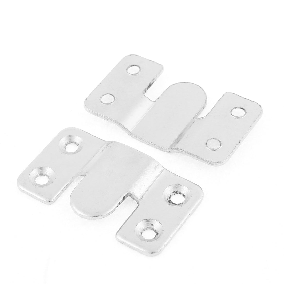 uxcell Uxcell Home Sofa Metal Sectional Interlock Bracket Joint Connector Silver Tone 4 Pcs