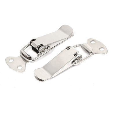 uxcell Uxcell Box Chest Suitcase Metal Draw Closure Spring Loaded Latch Catch Toggle Hasp 2pcs