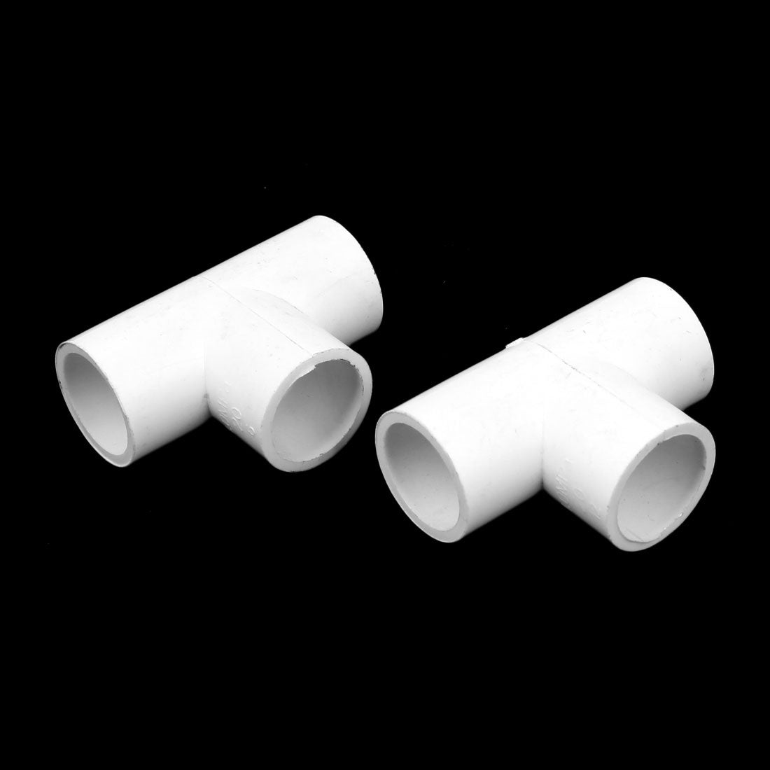 uxcell Uxcell 20mm Inner Dia 3 Way T Shaped PVC Water Pipe Tube Joint Coupler Connector 2pcs