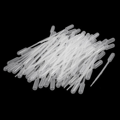 Harfington Uxcell 100 Pcs 1mL Disposable Graduated Liquid Transfer Pasteur Pipette Droppers