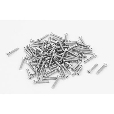 uxcell Uxcell M2x12mm 304 Stainless Steel Phillips Flat Countersunk Head Machine Screws 100pcs