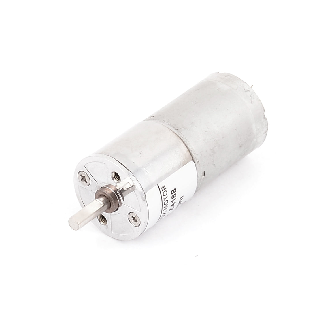 uxcell Uxcell DC 12V 60RPM 4mm Dia Shaft High Torque Low Speed Solder Cylindrical Gear Box Motor