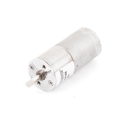 Harfington Uxcell DC 12V 60RPM 4mm Dia Shaft High Torque Low Speed Solder Cylindrical Gear Box Motor