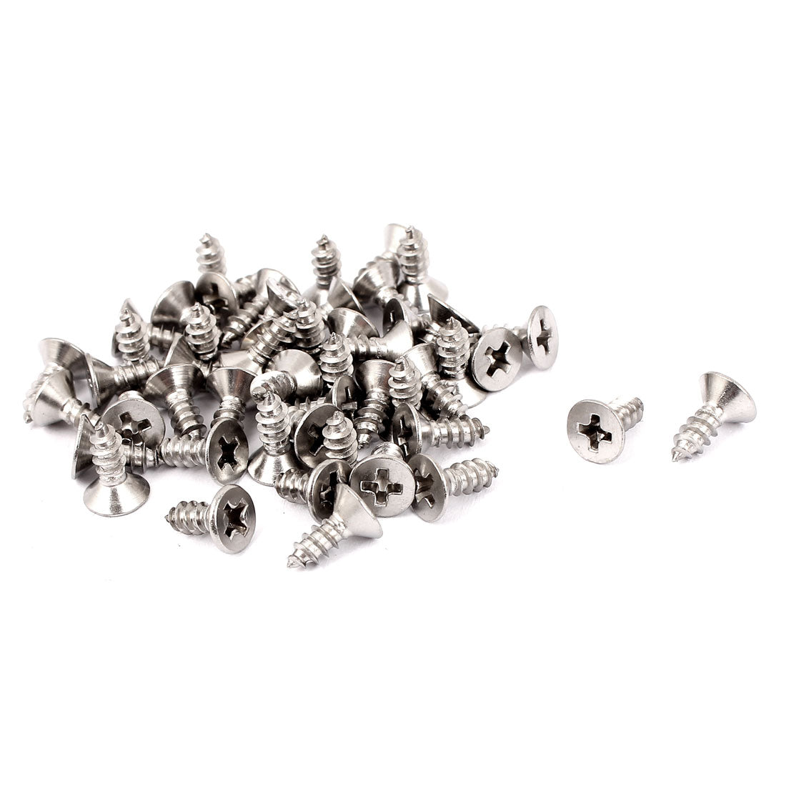 uxcell Uxcell M3.5 x 9.5mm Cross Head Countersunk Self Tapping Screw 50 Pcs