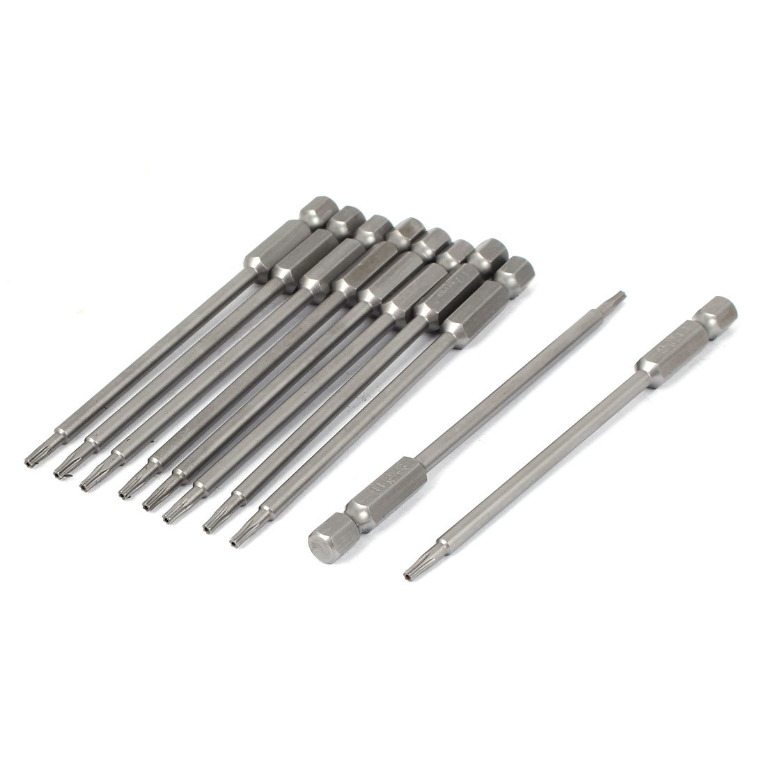 uxcell Uxcell a16011600ux0312 100 mm Länge 1/10,2 cm Sechskantschaft T8 Torx Sicherheit Schraubendreher-Bits de