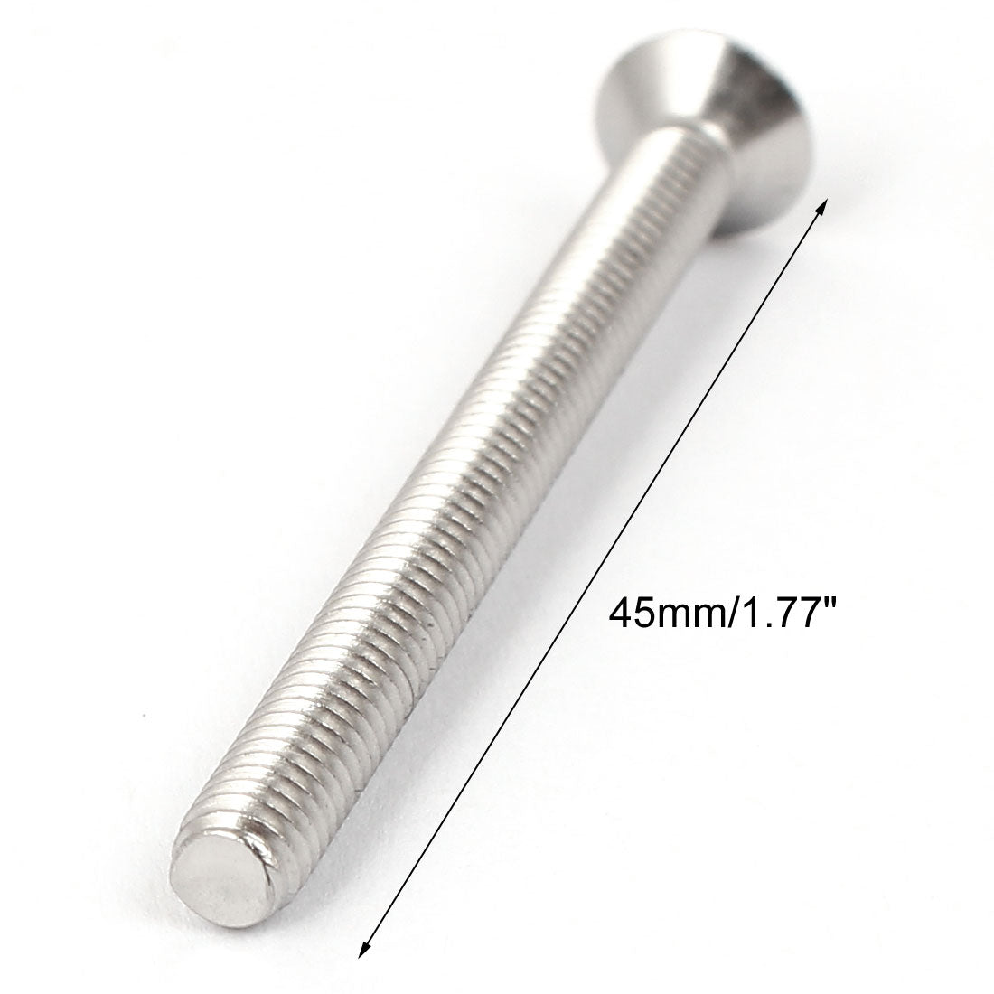 uxcell Uxcell M4x45mm Stainless Steel Hex Socket Flat Head Countersunk Bolts Screw 10pcs