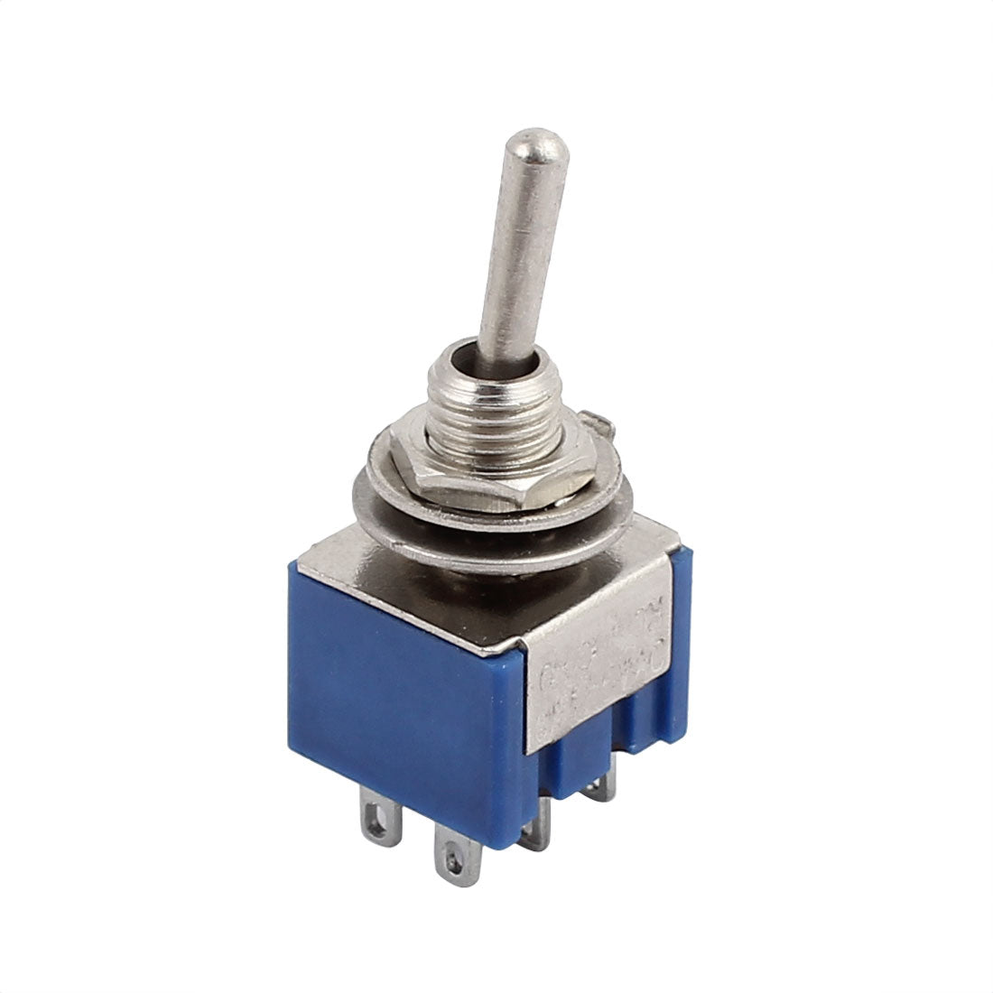 uxcell Uxcell 3 Positions 6 Terminals DPDT Latching ON-OFF-ON Mini Toggle Switch 6A 125V Blue