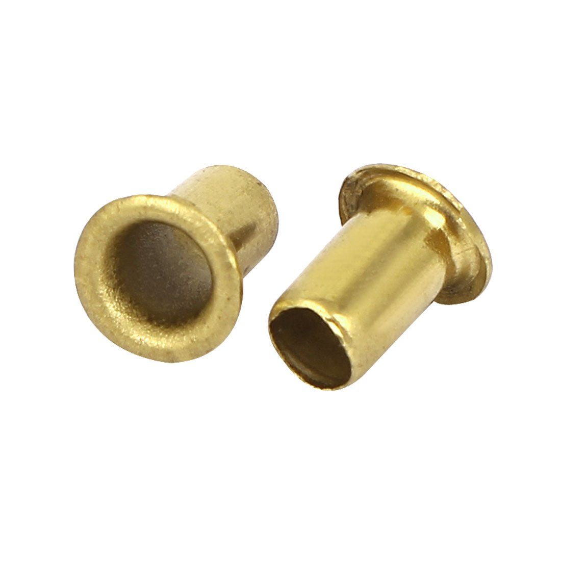 uxcell Uxcell 100Stk 5mm x 8 mm durch Loch hohlen Nieten Ösen Goldenton de